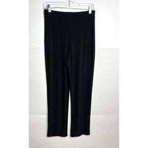 Sympli Pants Womens 4 Black Elastic Waist Pull On Stretch High Rise Jersey Knit